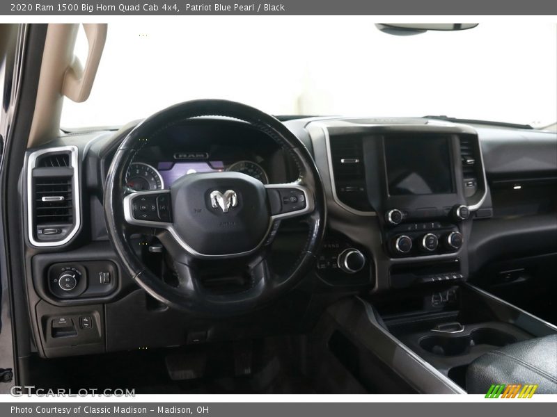 Patriot Blue Pearl / Black 2020 Ram 1500 Big Horn Quad Cab 4x4