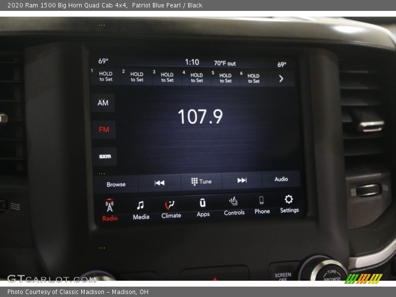 Patriot Blue Pearl / Black 2020 Ram 1500 Big Horn Quad Cab 4x4