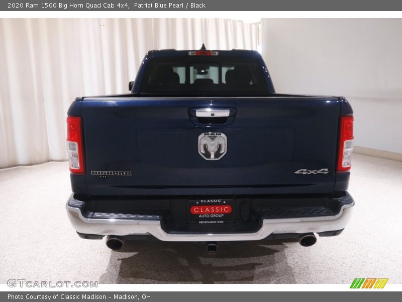 Patriot Blue Pearl / Black 2020 Ram 1500 Big Horn Quad Cab 4x4