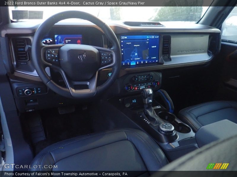  2022 Bronco Outer Banks 4x4 4-Door Space Gray/Navy Pier Interior
