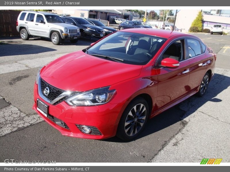 Red Alert / Charcoal 2019 Nissan Sentra SR