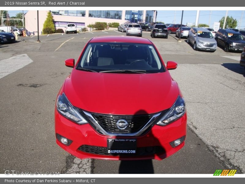 Red Alert / Charcoal 2019 Nissan Sentra SR