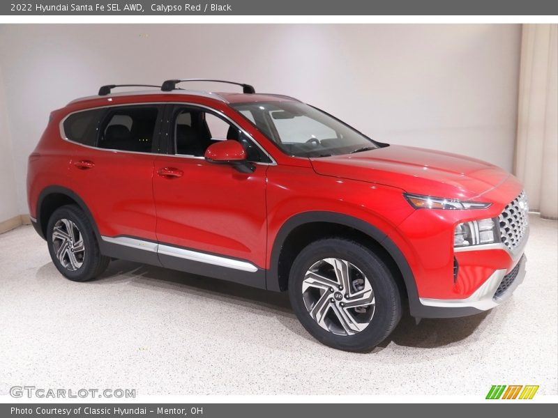 Calypso Red / Black 2022 Hyundai Santa Fe SEL AWD