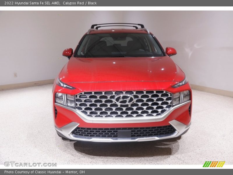 Calypso Red / Black 2022 Hyundai Santa Fe SEL AWD