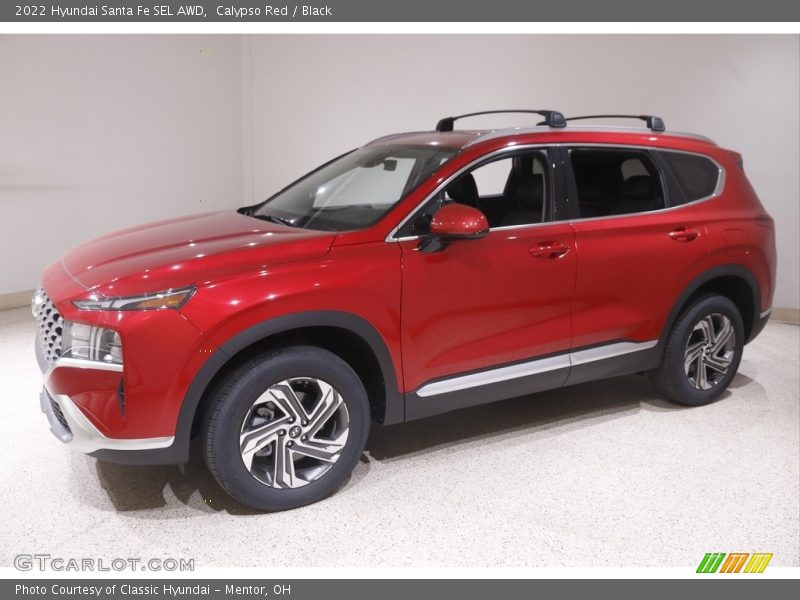 Calypso Red / Black 2022 Hyundai Santa Fe SEL AWD