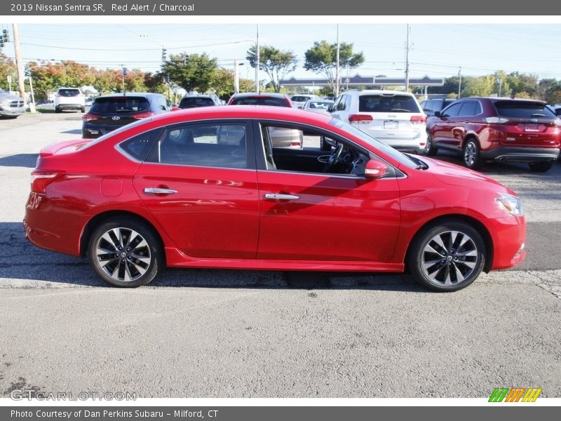 Red Alert / Charcoal 2019 Nissan Sentra SR