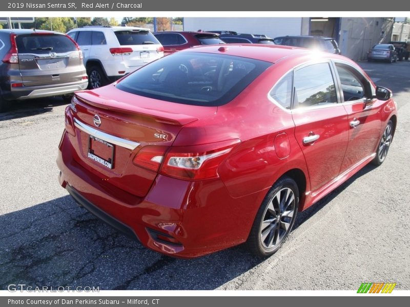 Red Alert / Charcoal 2019 Nissan Sentra SR