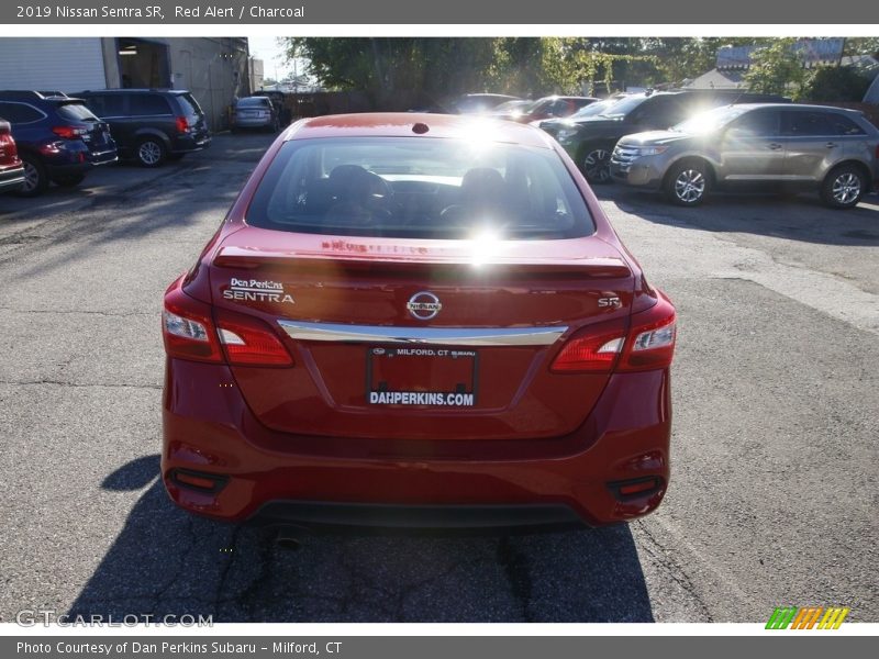 Red Alert / Charcoal 2019 Nissan Sentra SR