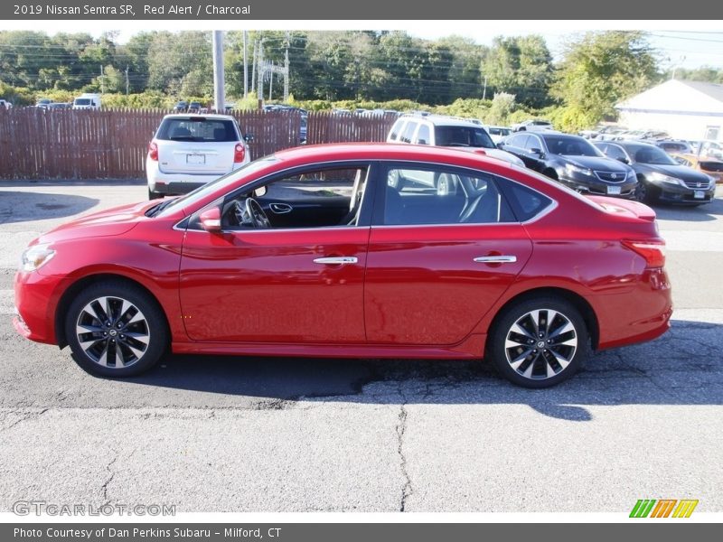 Red Alert / Charcoal 2019 Nissan Sentra SR