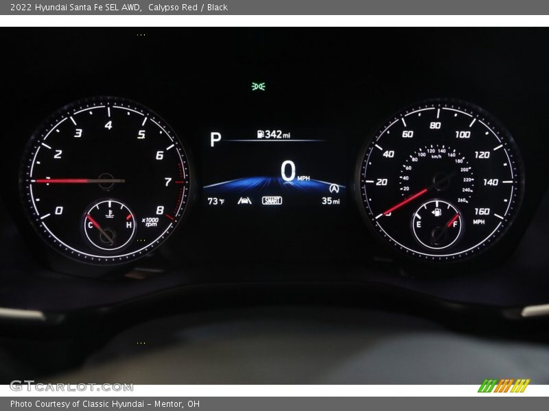 Calypso Red / Black 2022 Hyundai Santa Fe SEL AWD