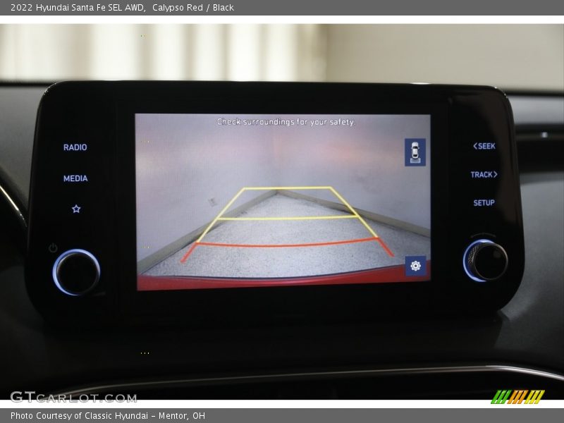 Calypso Red / Black 2022 Hyundai Santa Fe SEL AWD