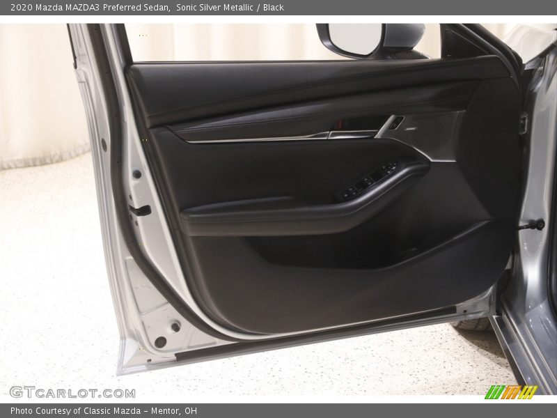 Sonic Silver Metallic / Black 2020 Mazda MAZDA3 Preferred Sedan