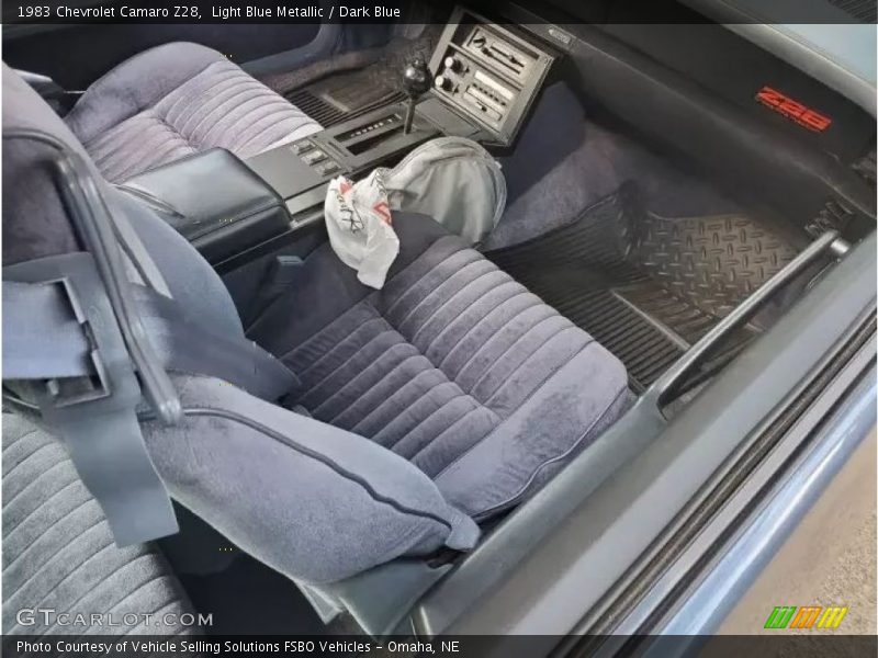 Front Seat of 1983 Camaro Z28