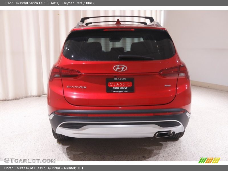 Calypso Red / Black 2022 Hyundai Santa Fe SEL AWD