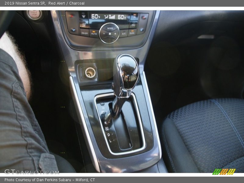 Red Alert / Charcoal 2019 Nissan Sentra SR