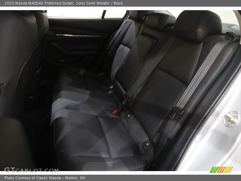 Sonic Silver Metallic / Black 2020 Mazda MAZDA3 Preferred Sedan