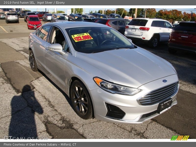 Ingot Silver / Ebony 2019 Ford Fusion SEL