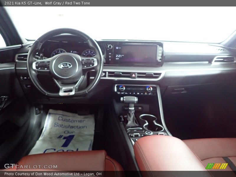 Wolf Gray / Red Two Tone 2021 Kia K5 GT-Line
