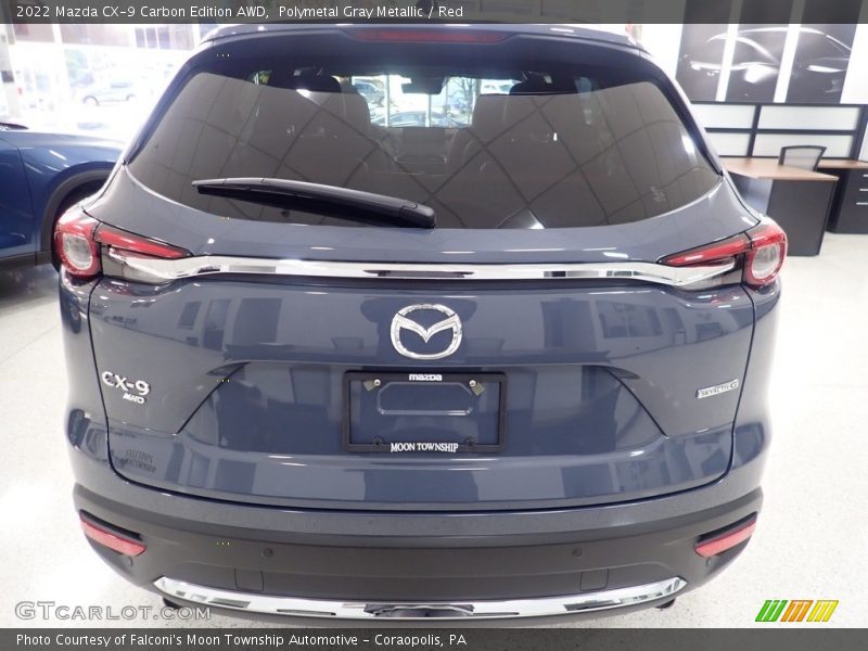 Polymetal Gray Metallic / Red 2022 Mazda CX-9 Carbon Edition AWD