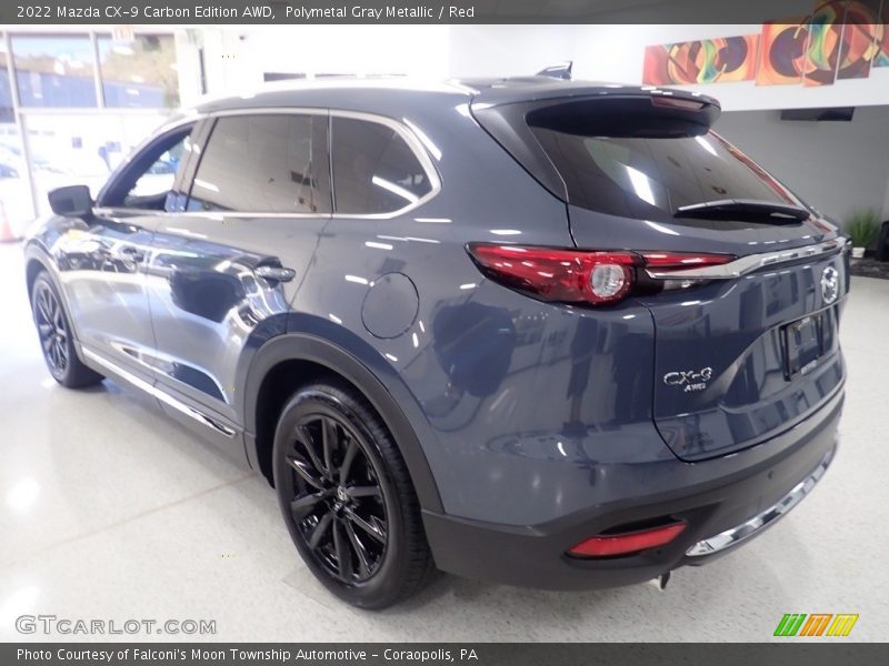 Polymetal Gray Metallic / Red 2022 Mazda CX-9 Carbon Edition AWD