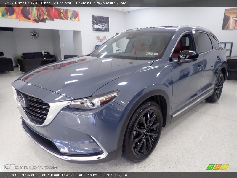 Polymetal Gray Metallic / Red 2022 Mazda CX-9 Carbon Edition AWD