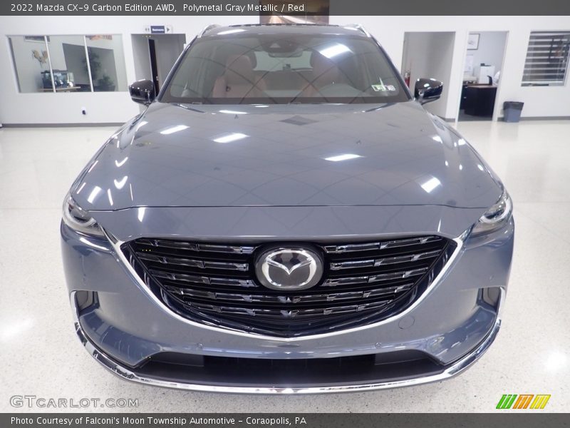 Polymetal Gray Metallic / Red 2022 Mazda CX-9 Carbon Edition AWD