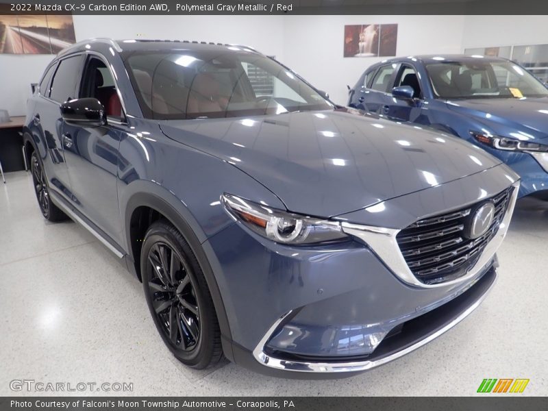 Polymetal Gray Metallic / Red 2022 Mazda CX-9 Carbon Edition AWD