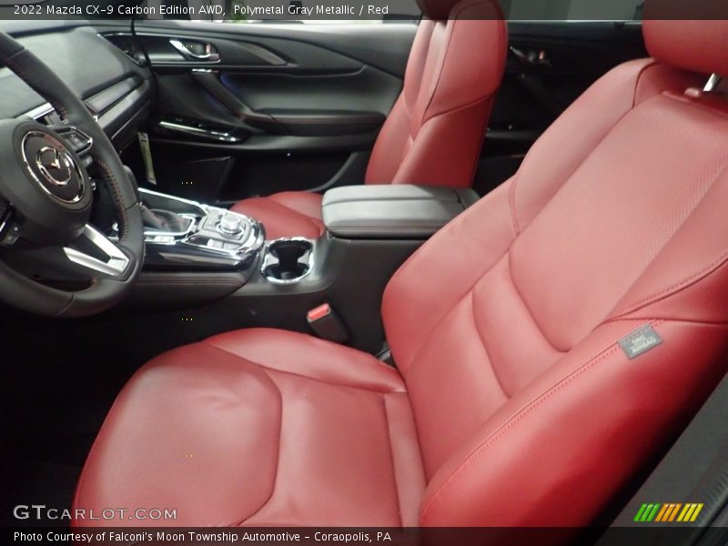 Polymetal Gray Metallic / Red 2022 Mazda CX-9 Carbon Edition AWD