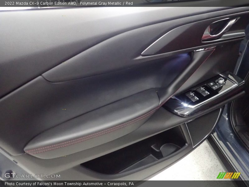 Polymetal Gray Metallic / Red 2022 Mazda CX-9 Carbon Edition AWD