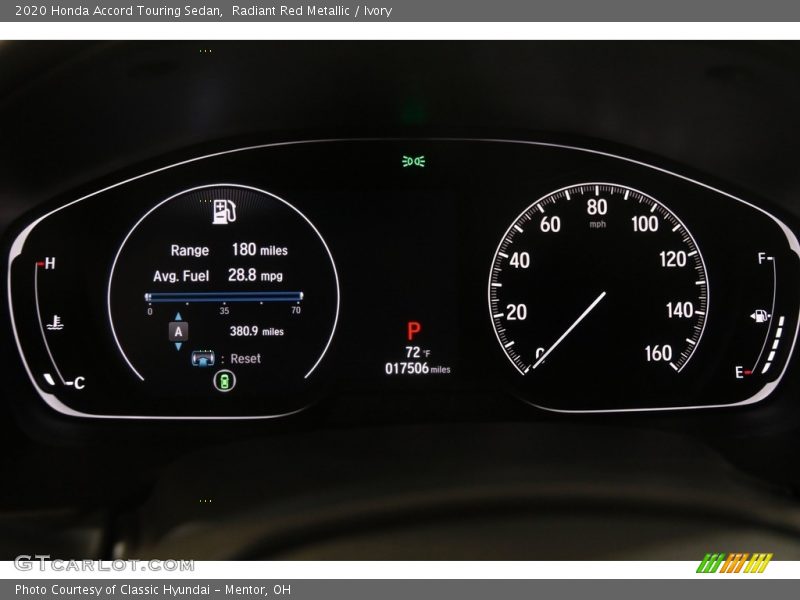 Radiant Red Metallic / Ivory 2020 Honda Accord Touring Sedan