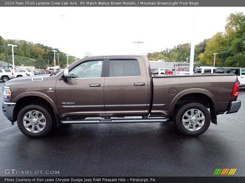  2020 3500 Laramie Crew Cab 4x4 RV Match Walnut Brown Metallic