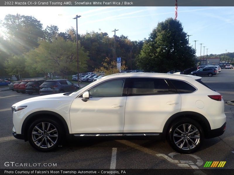 Snowflake White Pearl Mica / Black 2022 Mazda CX-9 Grand Touring AWD