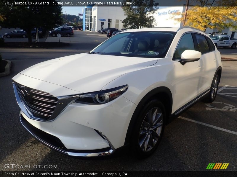 Snowflake White Pearl Mica / Black 2022 Mazda CX-9 Grand Touring AWD