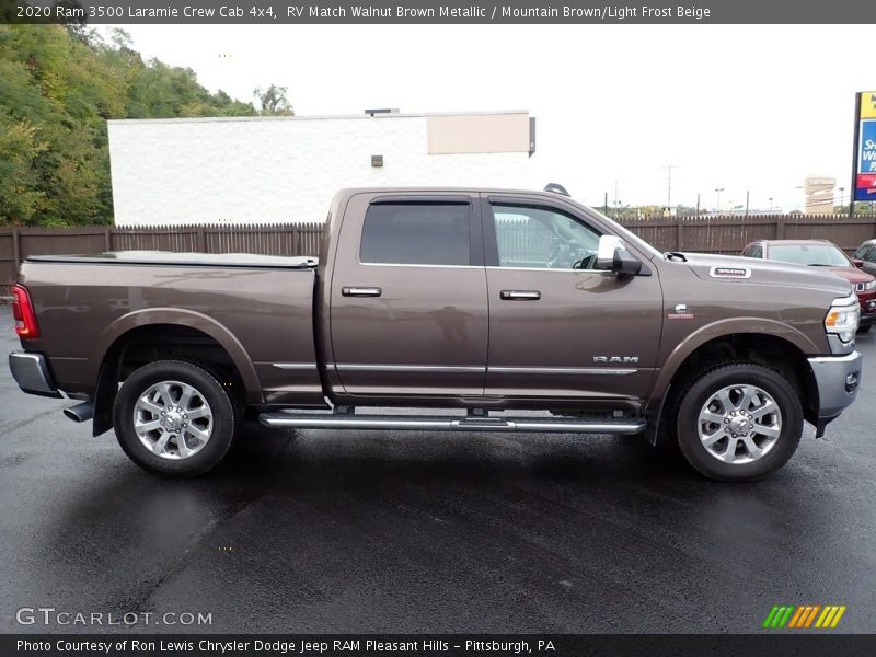  2020 3500 Laramie Crew Cab 4x4 RV Match Walnut Brown Metallic