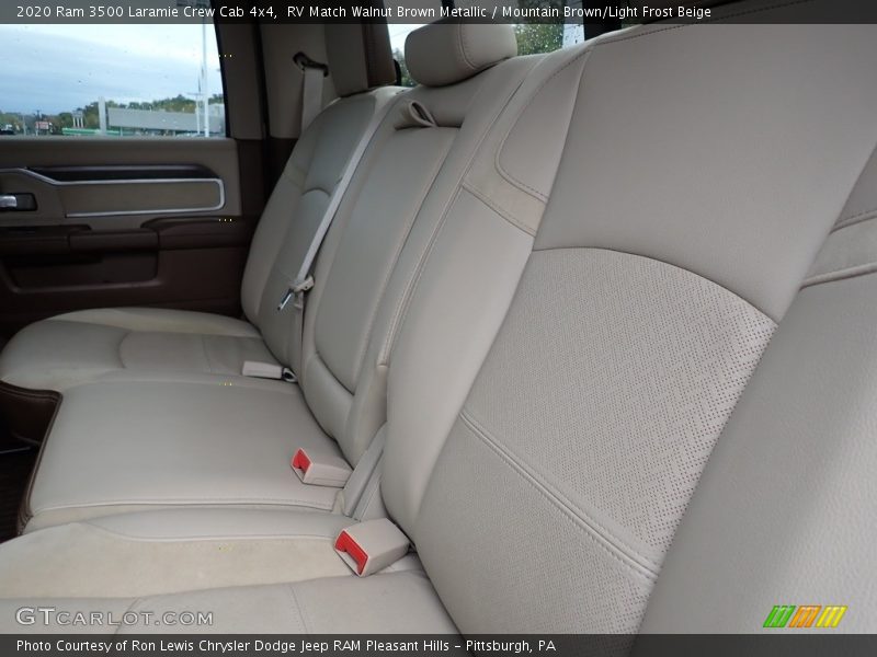 Rear Seat of 2020 3500 Laramie Crew Cab 4x4