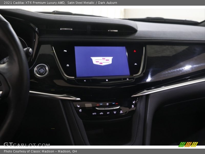 Satin Steel Metallic / Dark Auburn 2021 Cadillac XT6 Premium Luxury AWD