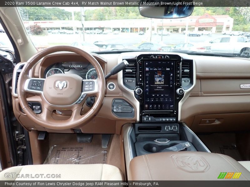 Dashboard of 2020 3500 Laramie Crew Cab 4x4