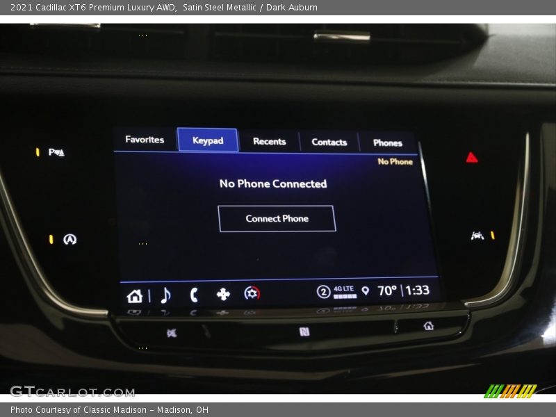 Satin Steel Metallic / Dark Auburn 2021 Cadillac XT6 Premium Luxury AWD