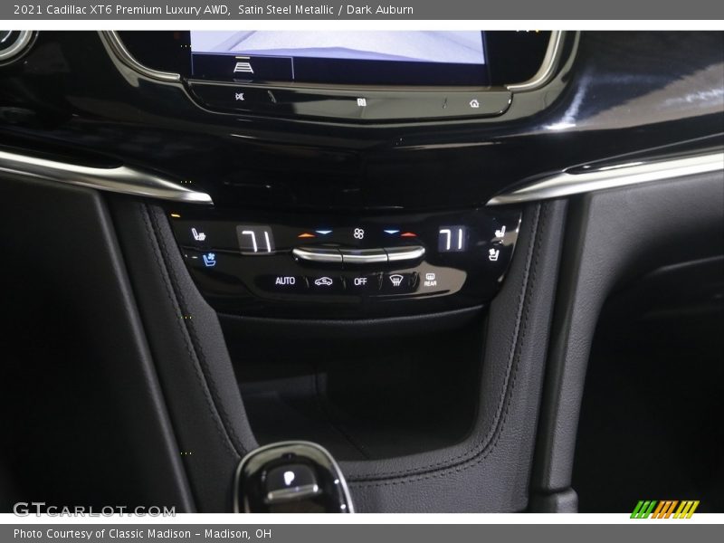 Satin Steel Metallic / Dark Auburn 2021 Cadillac XT6 Premium Luxury AWD
