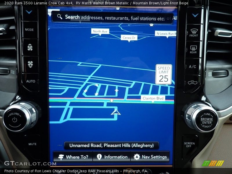RV Match Walnut Brown Metallic / Mountain Brown/Light Frost Beige 2020 Ram 3500 Laramie Crew Cab 4x4