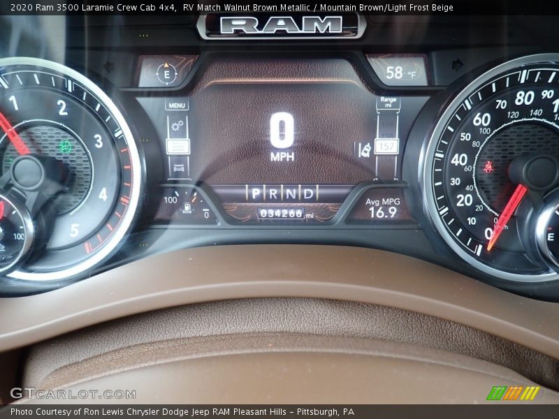  2020 3500 Laramie Crew Cab 4x4 Laramie Crew Cab 4x4 Gauges