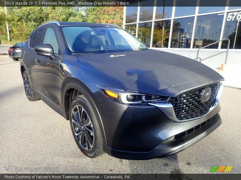 Machine Gray Metallic / Black 2023 Mazda CX-5 S Premium Plus AWD