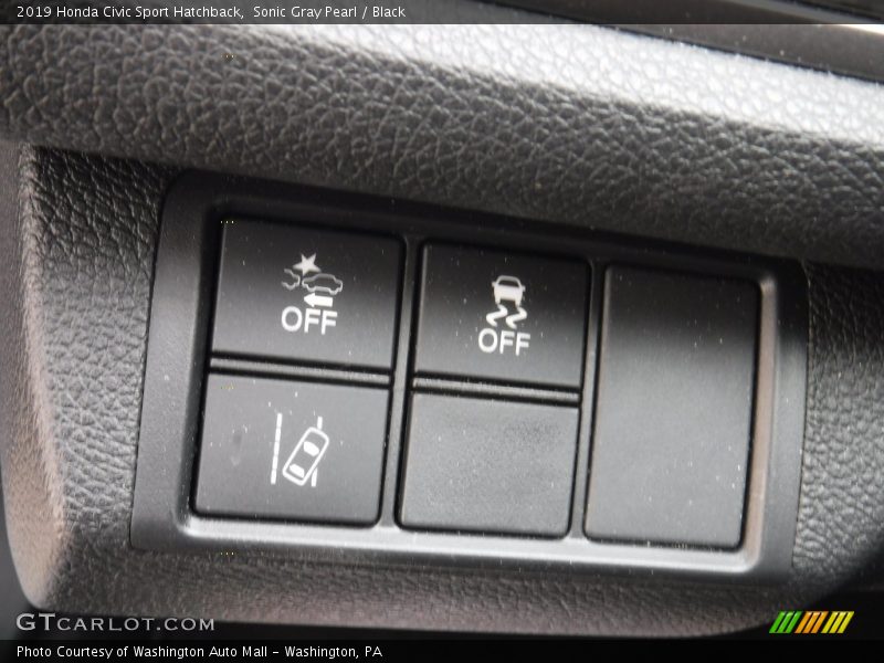 Sonic Gray Pearl / Black 2019 Honda Civic Sport Hatchback