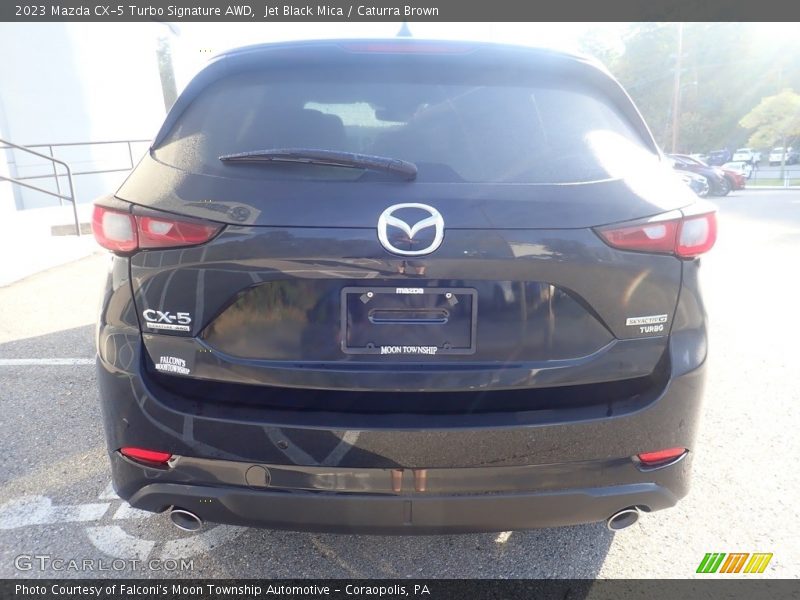 Jet Black Mica / Caturra Brown 2023 Mazda CX-5 Turbo Signature AWD