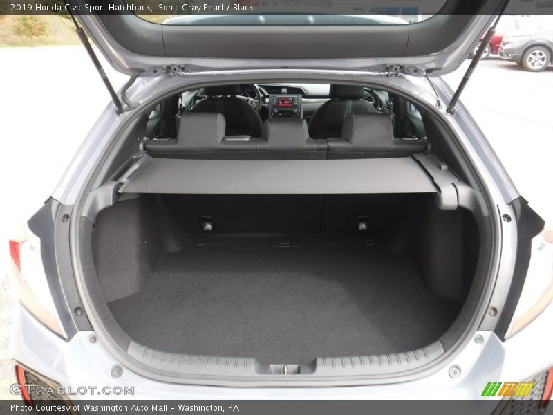 Sonic Gray Pearl / Black 2019 Honda Civic Sport Hatchback