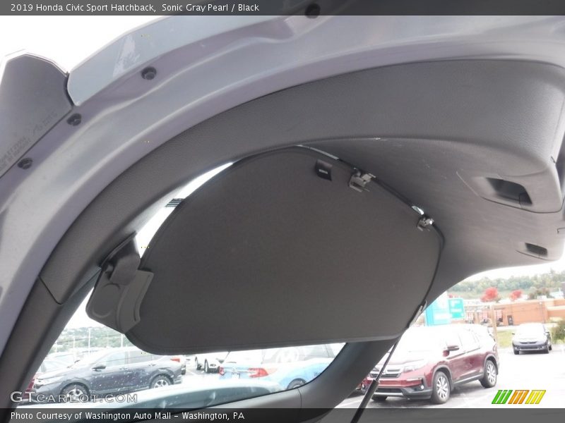 Sonic Gray Pearl / Black 2019 Honda Civic Sport Hatchback