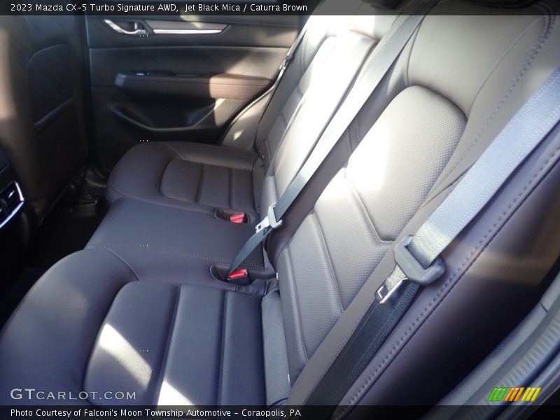 Jet Black Mica / Caturra Brown 2023 Mazda CX-5 Turbo Signature AWD
