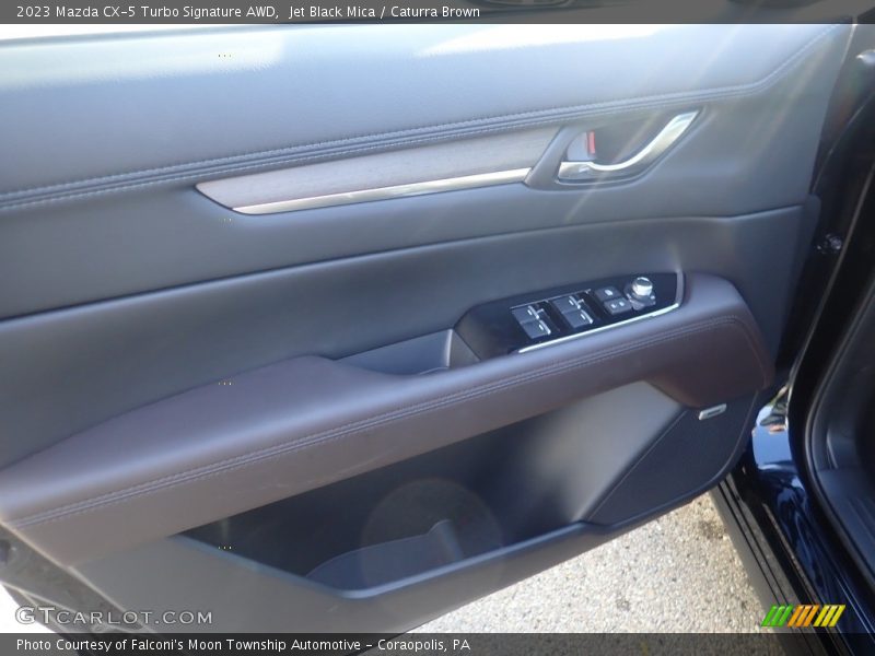 Jet Black Mica / Caturra Brown 2023 Mazda CX-5 Turbo Signature AWD