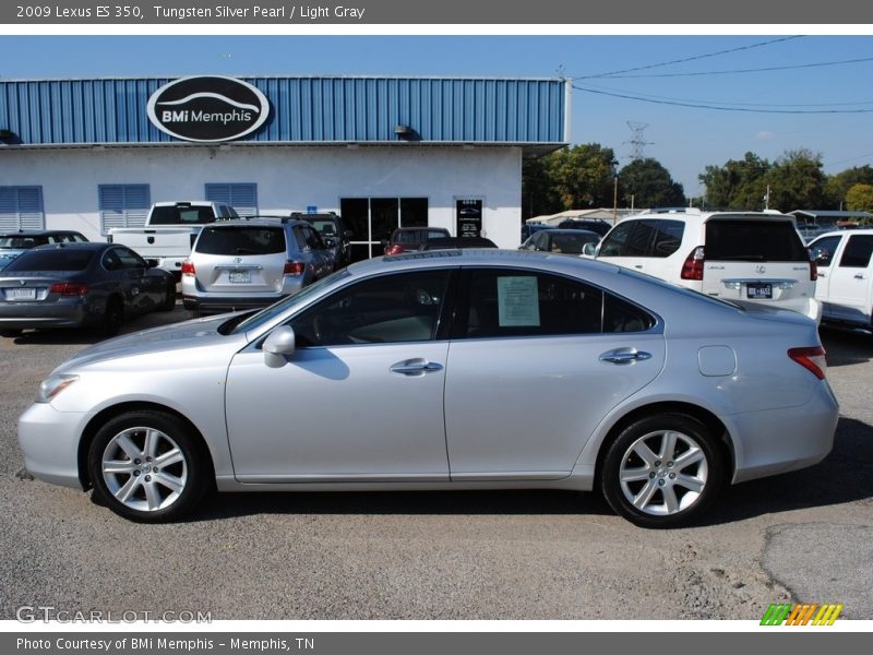 Tungsten Silver Pearl / Light Gray 2009 Lexus ES 350