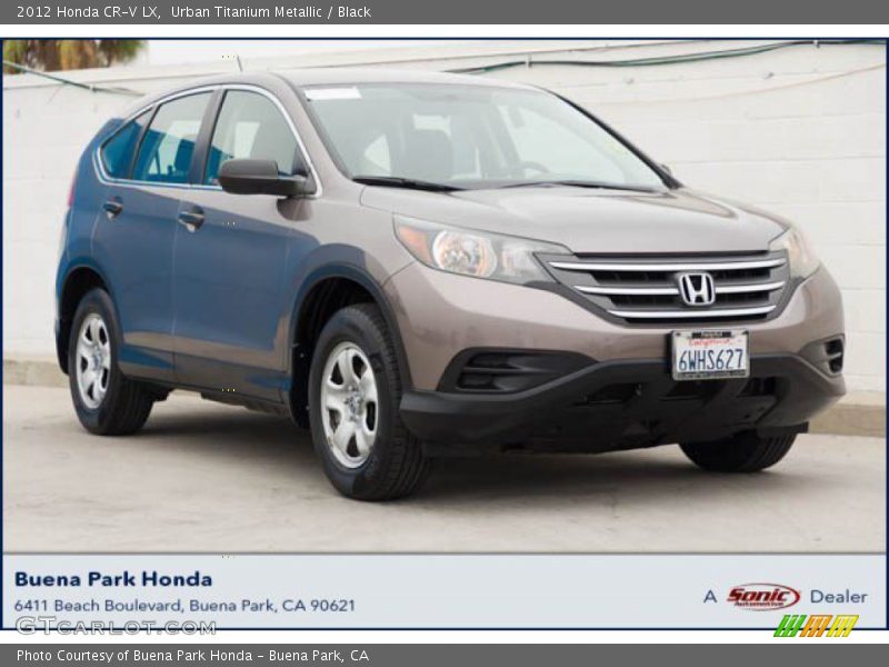 Urban Titanium Metallic / Black 2012 Honda CR-V LX